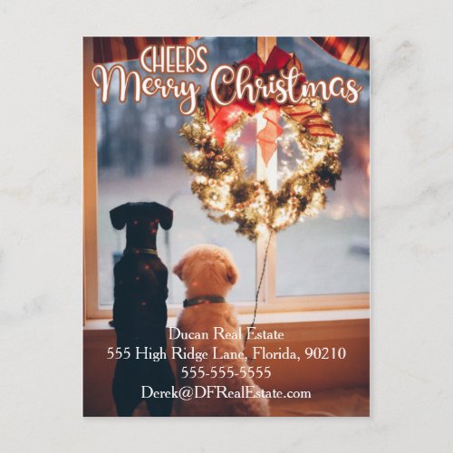 christmas mailer referral real estate marketing  p postcard