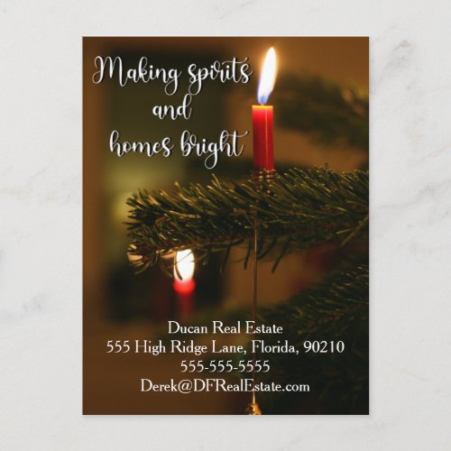 christmas mailer referral real estate marketing po postcard