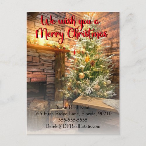 christmas mailer referral real estate marketing po postcard