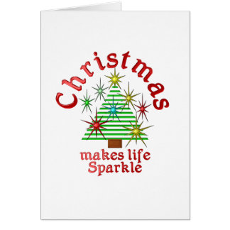 Christmas makes life Sparkle Cards