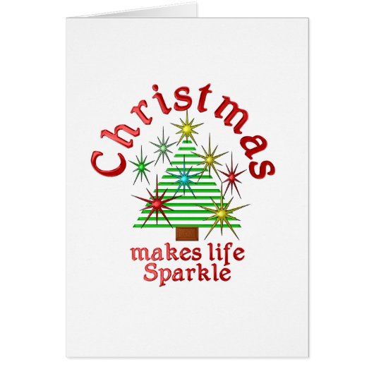 Christmas makes life Sparkle Cards (Front)