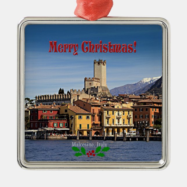 Christmas - Malcesine, Italy Metal Ornament (Front)