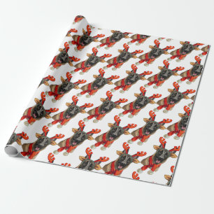 Christmas Malinois dog Wrapping Paper