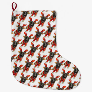 Christmas Malinois dog Wrapping Paper Large Christmas Stocking