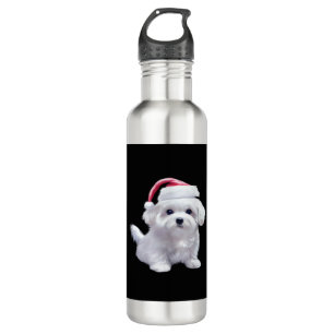 Christmas Maltese - Perfect For Animal Lovers Clas Stainless Steel Water Bottle