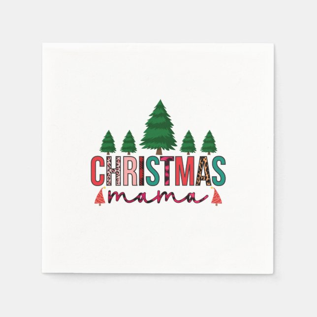 Christmas Mama Napkins (Front)