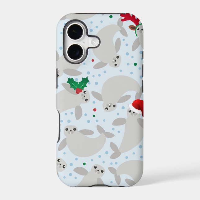 christmas manatee iphone case (Back)