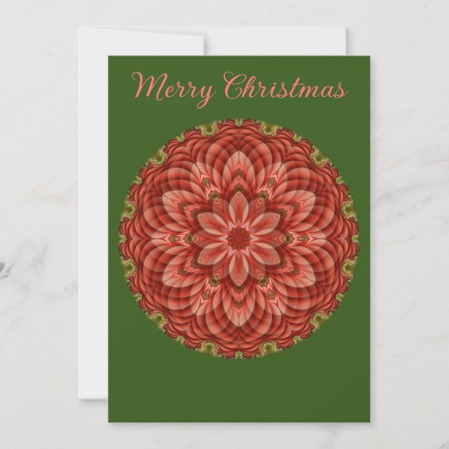Christmas Mandala Holiday Card (Front)