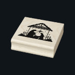 Christmas Manger Nativity Rubber Stamp<br><div class="desc">Christmas Manger Nativity rubber stamp 
Transform any craft project with these personalized maple wood art stamps. Leave a customized impression by uploading a design,  image,  pattern,  or text onto our site and make a unique wood stamp.</div>