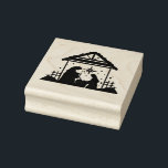 Christmas Manger Nativity Rubber Stamp<br><div class="desc">Christmas Manger Nativity rubber stamp 
Transform any craft project with these personalized maple wood art stamps. Leave a customized impression by uploading a design,  image,  pattern,  or text onto our site and make a unique wood stamp.</div>