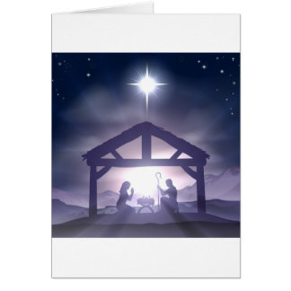 Christmas Manger Nativity Scene Cards