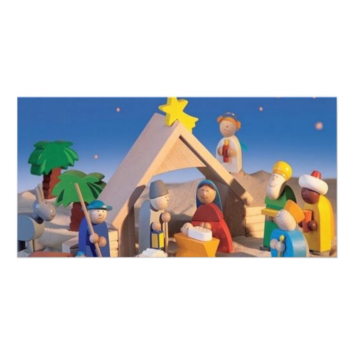 Christmas Manger Scene Photo Cards