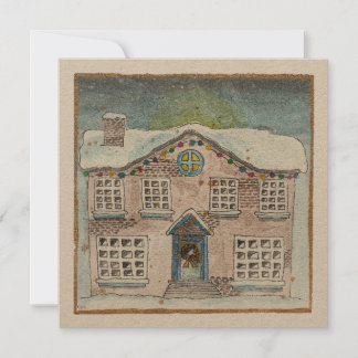 Christmas Mansion Greeting Card