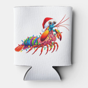 Christmas Mantis Shrimp Odontodactylus Colorful Can Cooler