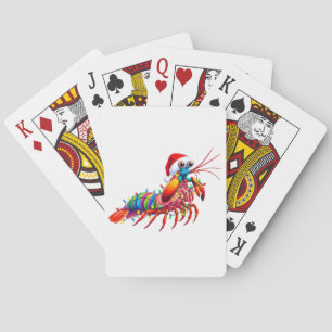 Christmas Mantis Shrimp Odontodactylus Colorful Poker Cards