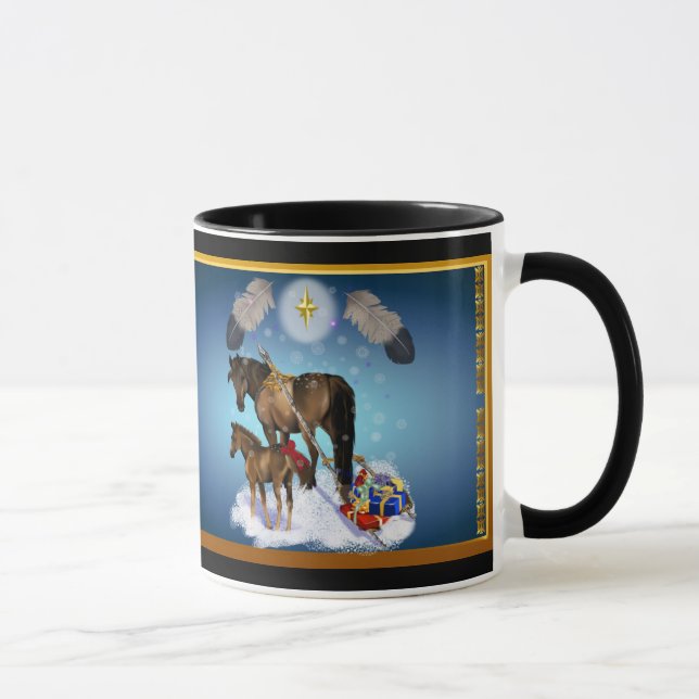 Christmas Mare and Colt Mug (Right)