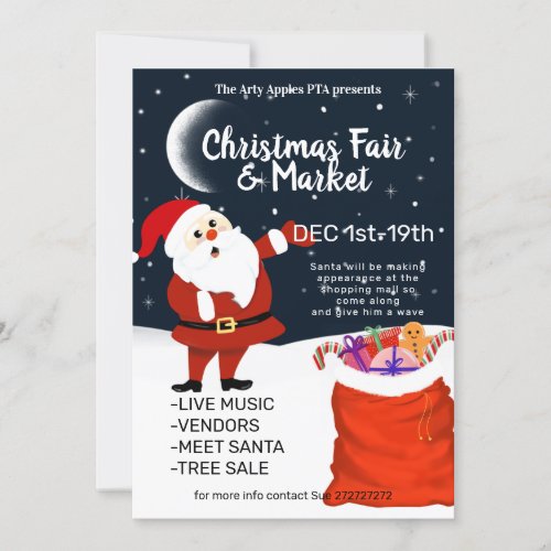 christmas market  Fair Invitation