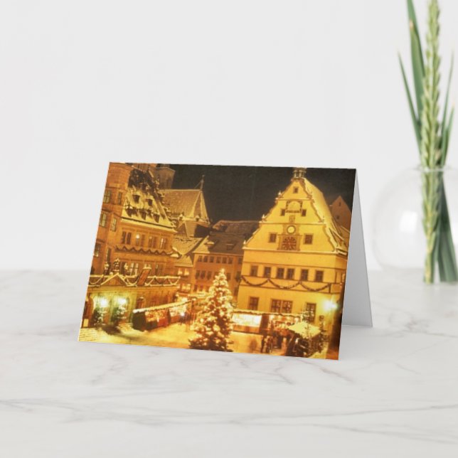 Christmas Market Germany Holiday Card (Front)