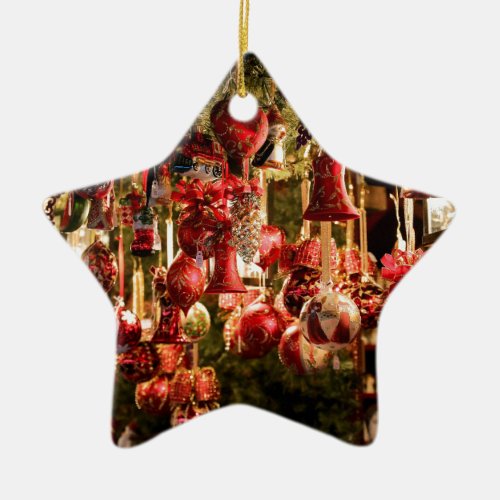 Christmas Market Hanging Baubles Nuremberg Ceramic Ornament