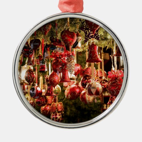 Christmas Market Hanging Baubles Nuremberg Metal Ornament