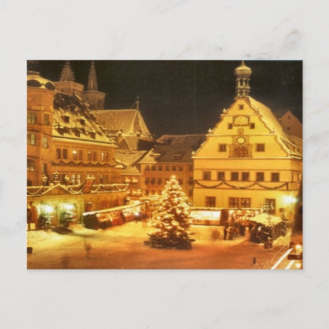 Christmas market in Germany Holiday Postcard (Front)