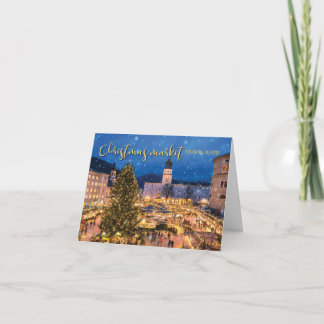 Christmas Market in Salzburg, Austria Card