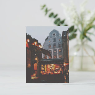 Christmas Market in Stockholm Postcard