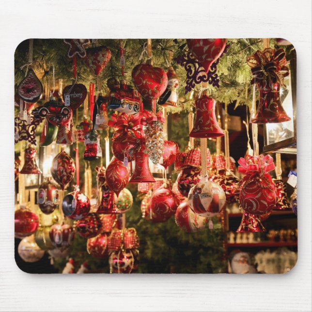 Christmas Market Mouse Pad (Front)