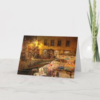 Christmas market Rothenburg o.d.T Holiday Card