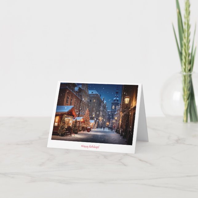 Christmas market  thank you card (Front)