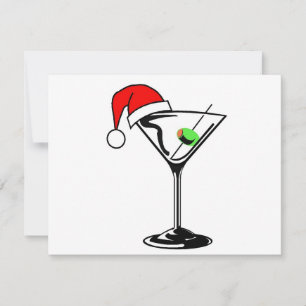 Christmas Martini Holiday Card