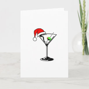 Christmas Martini Holiday Card