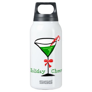 Christmas Martini Insulated Water Bottle