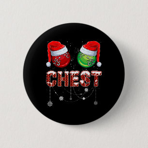 Christmas Matching Couple Family Chestnuts Button