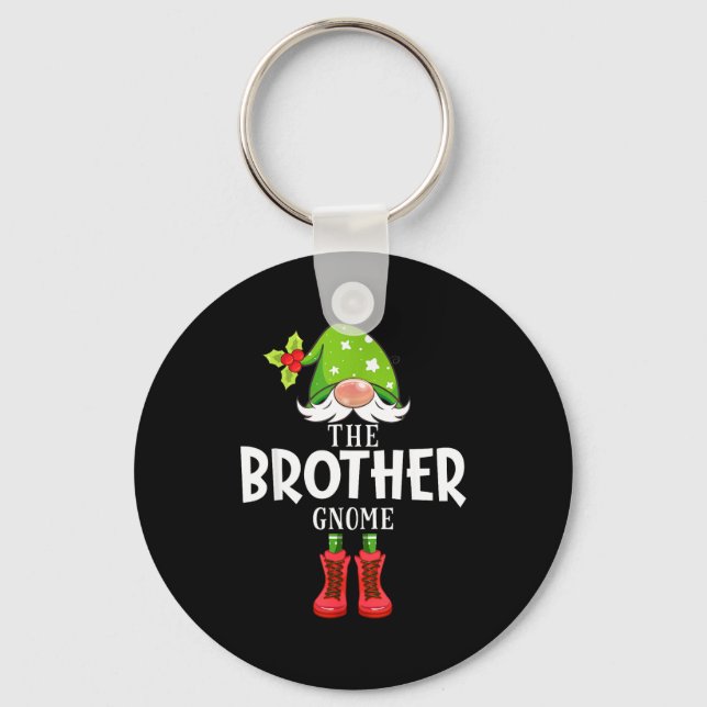 Christmas Matching Family The Brother Gnome  Keychain (Front)