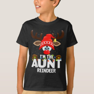 Christmas Matching I'm The Aunt Reindeer  T-Shirt