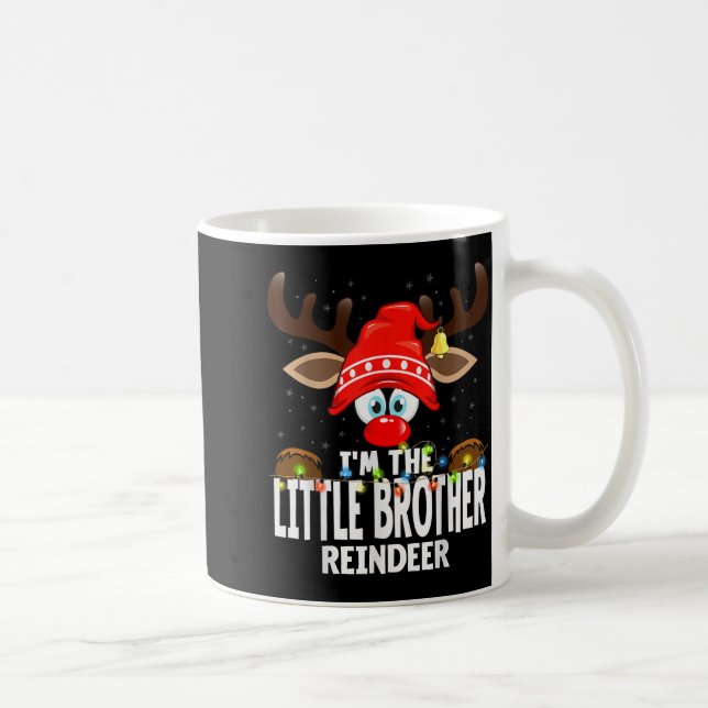 Christmas Matching I'm The Little Brother Reindeer Coffee Mug (Right)