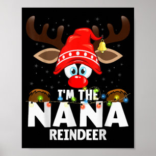 Christmas Matching I'm The Nana Reindeer  Poster