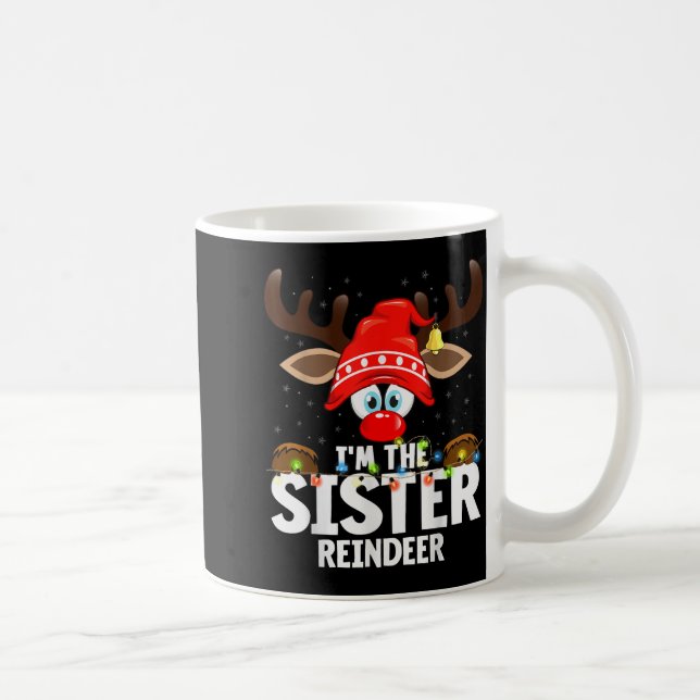 Christmas Matching I'm The Sister Reindeer  Coffee Mug (Right)