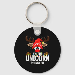 Christmas Matching I'm The Unicorn Reindeer Keychain