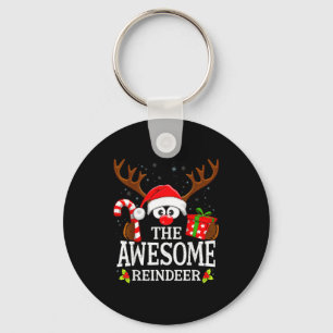 Christmas Matching The Awesome Reindeer Family Keychain