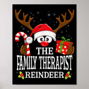 Christmas Matching The Family Therast Reindeer Fam Poster