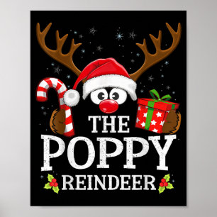 Christmas Matching The Ppy Reindeer Family Poster