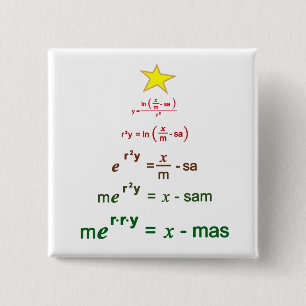 Christmas Math Button