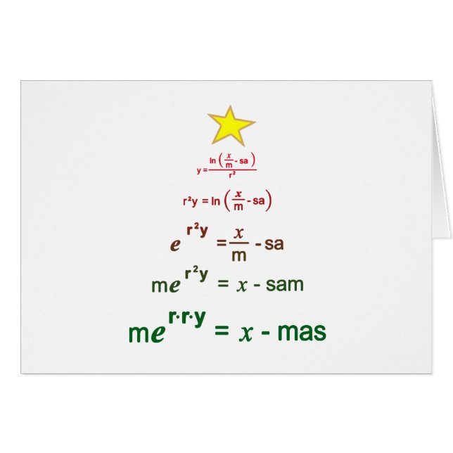 Christmas Math Cards (Front Horizontal)