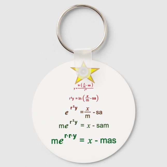 Christmas Math Keychain (Front)