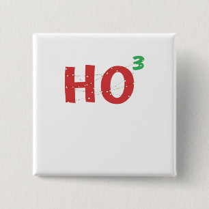 Christmas Math Nerd HOHOHO Christmas Lights Button