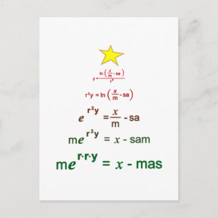 Christmas Math Postcard