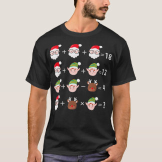 Christmas Math Quiz Math Teacher  T-Shirt