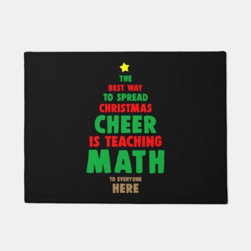 Christmas Math Teacher Doormat